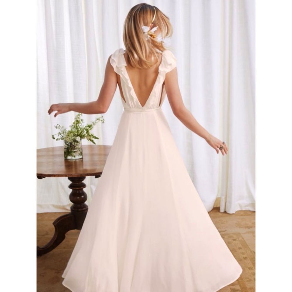 Reformation Peppermint Gown Champagne - Picture 8 of 8